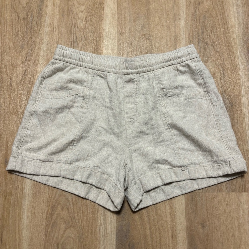 Old Navy High Waisted Linen Shorts with Inner Drawstring and Pockets